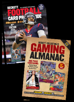 2024 Beckett Football Card Price Guide #41 + 2025 Beckett Collectibles Gaming Almanac